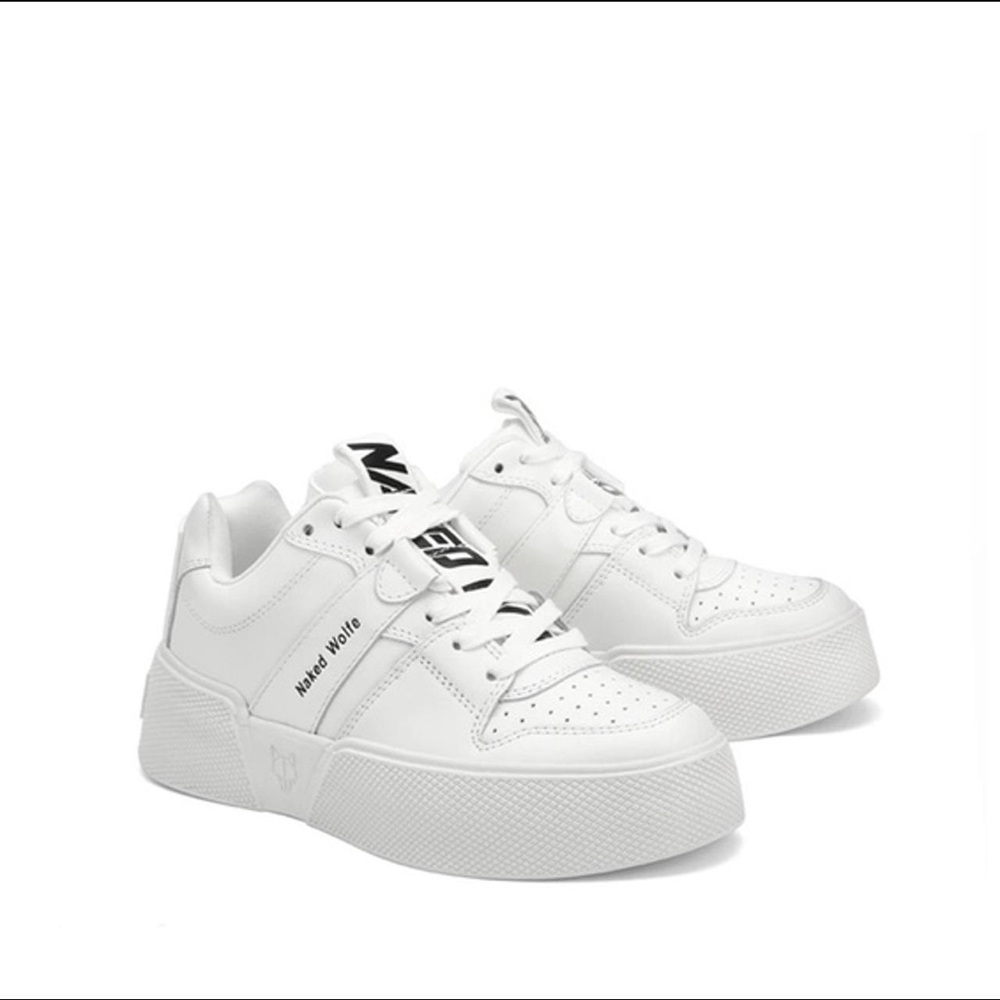 Naked Wolfe White Leather Sneakers paradox